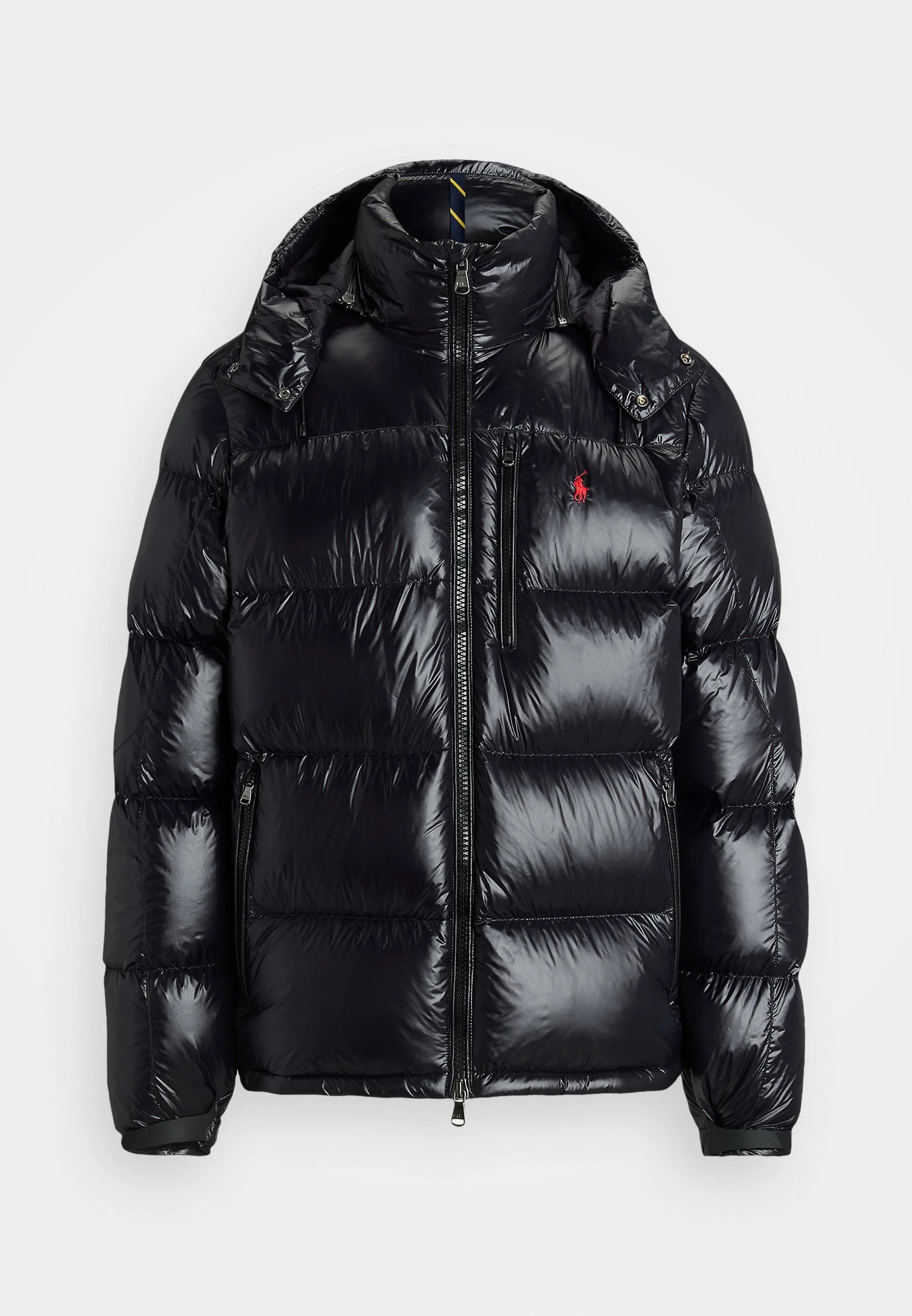 RL Glänzende Schwarze Damen Pufferjacke - Warme, Stylische Winter Steppjacke
