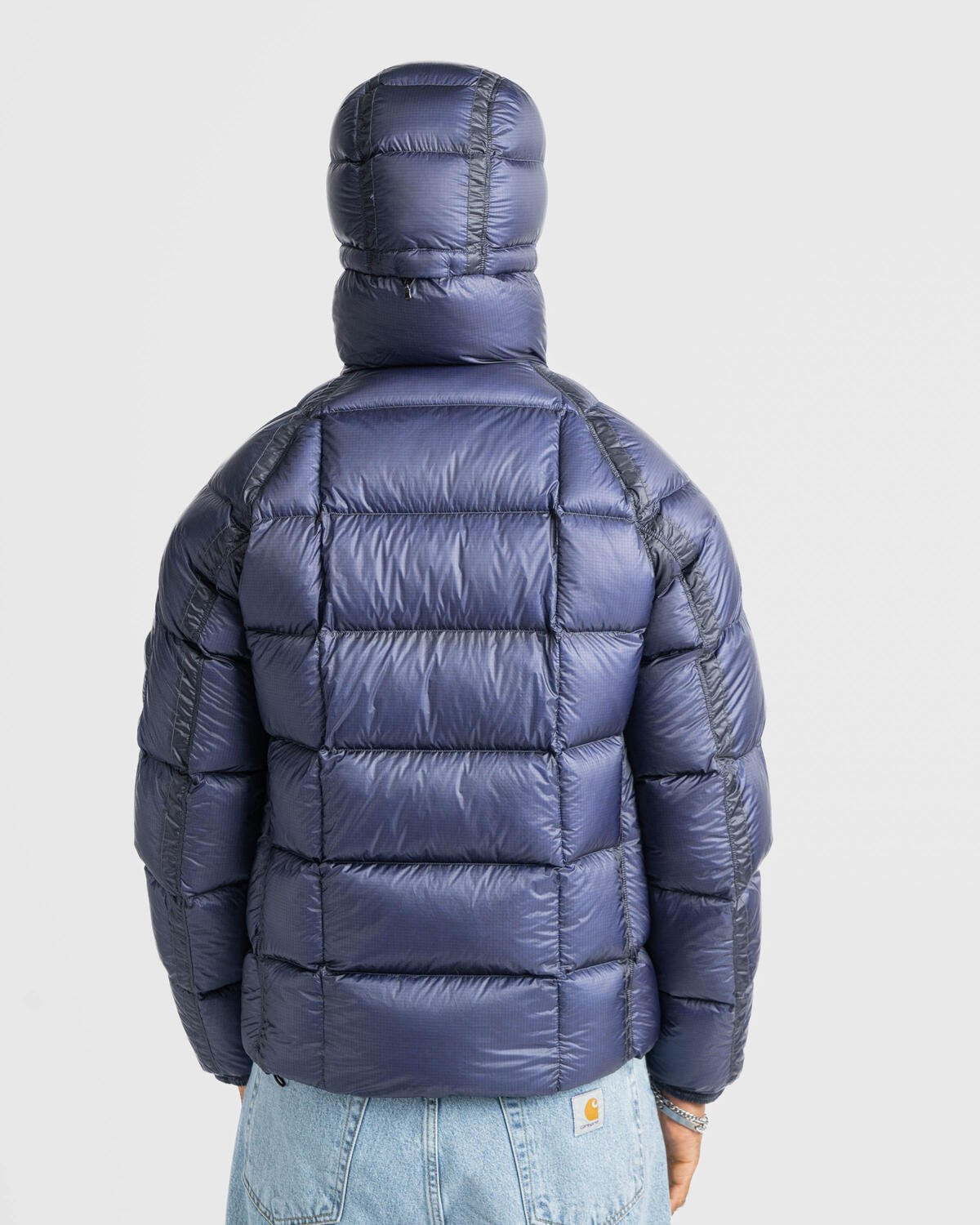 Warme CP Pufferjacke Estate Blue: Stylische, wasserabweisende Winterjacke für Herren