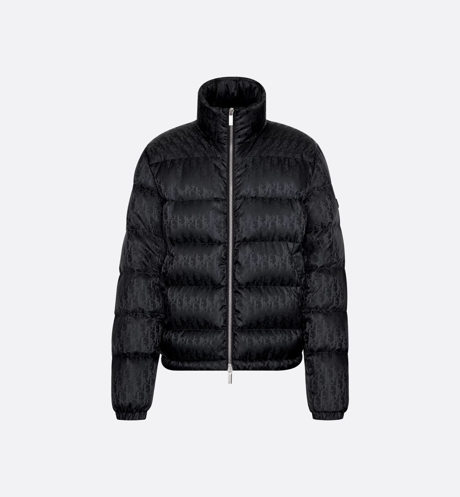 Eleganter Warmer 'D' Oblique Puffer Mantel Schwarz für Damen