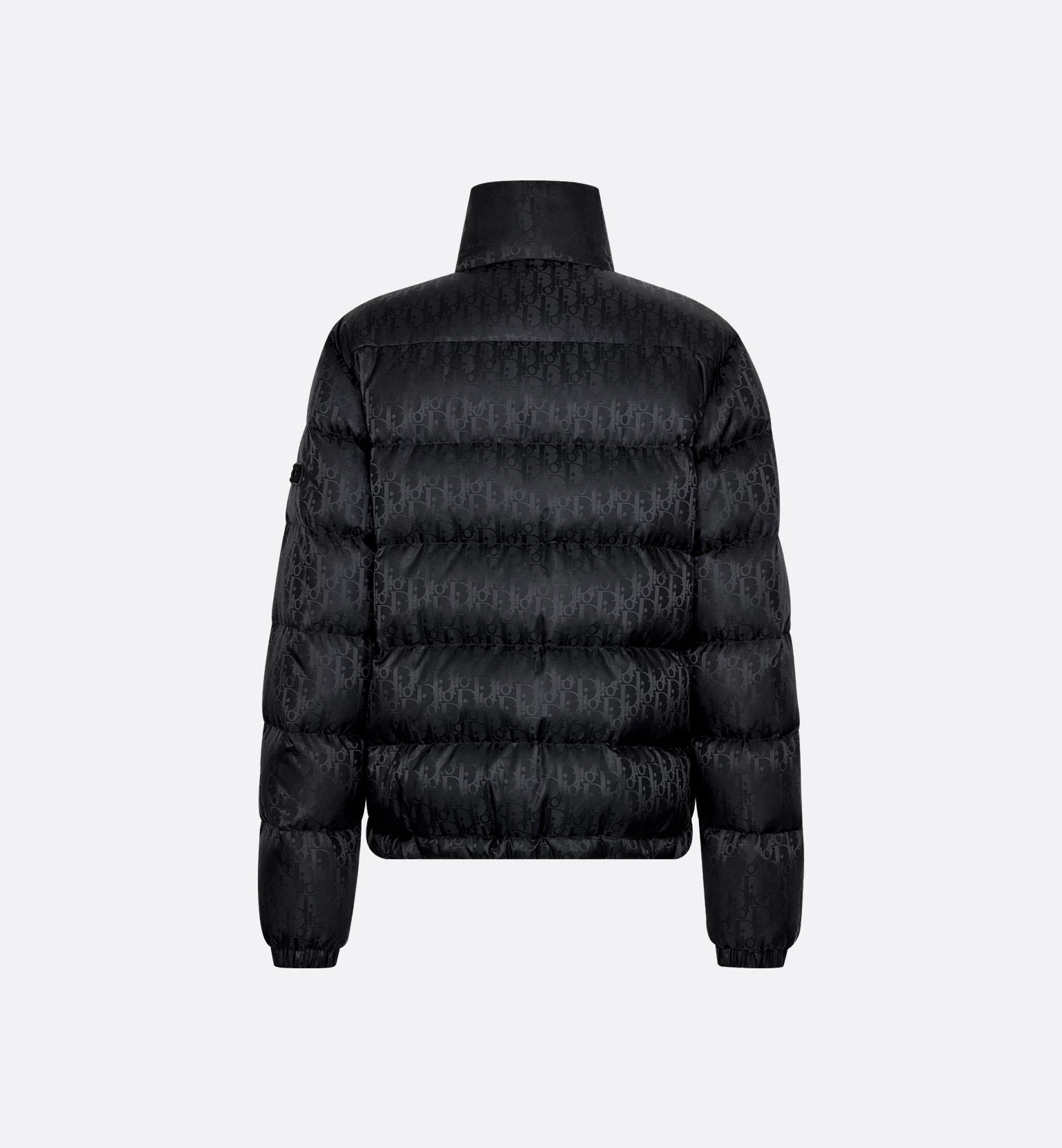 Eleganter Warmer 'D' Oblique Puffer Mantel Schwarz für Damen