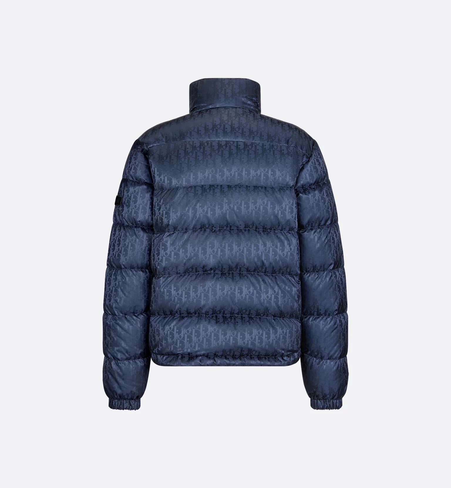 Stylische D Oblique Pufferjacke Blau: Warmer Winter-Chic für Damen