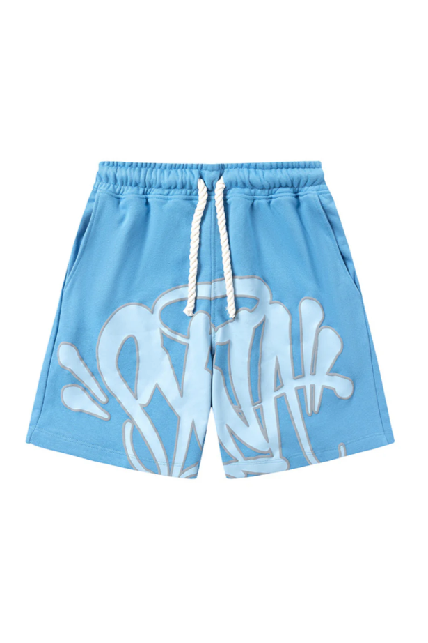 Graffiti Kurz Set Baby Blau