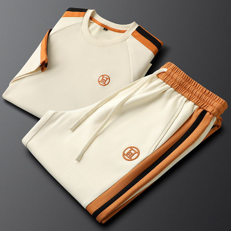 Hermes Stil Komfort Freizeitanzug - Luxuriöses Kapuzenpullover & Jogginghose Set