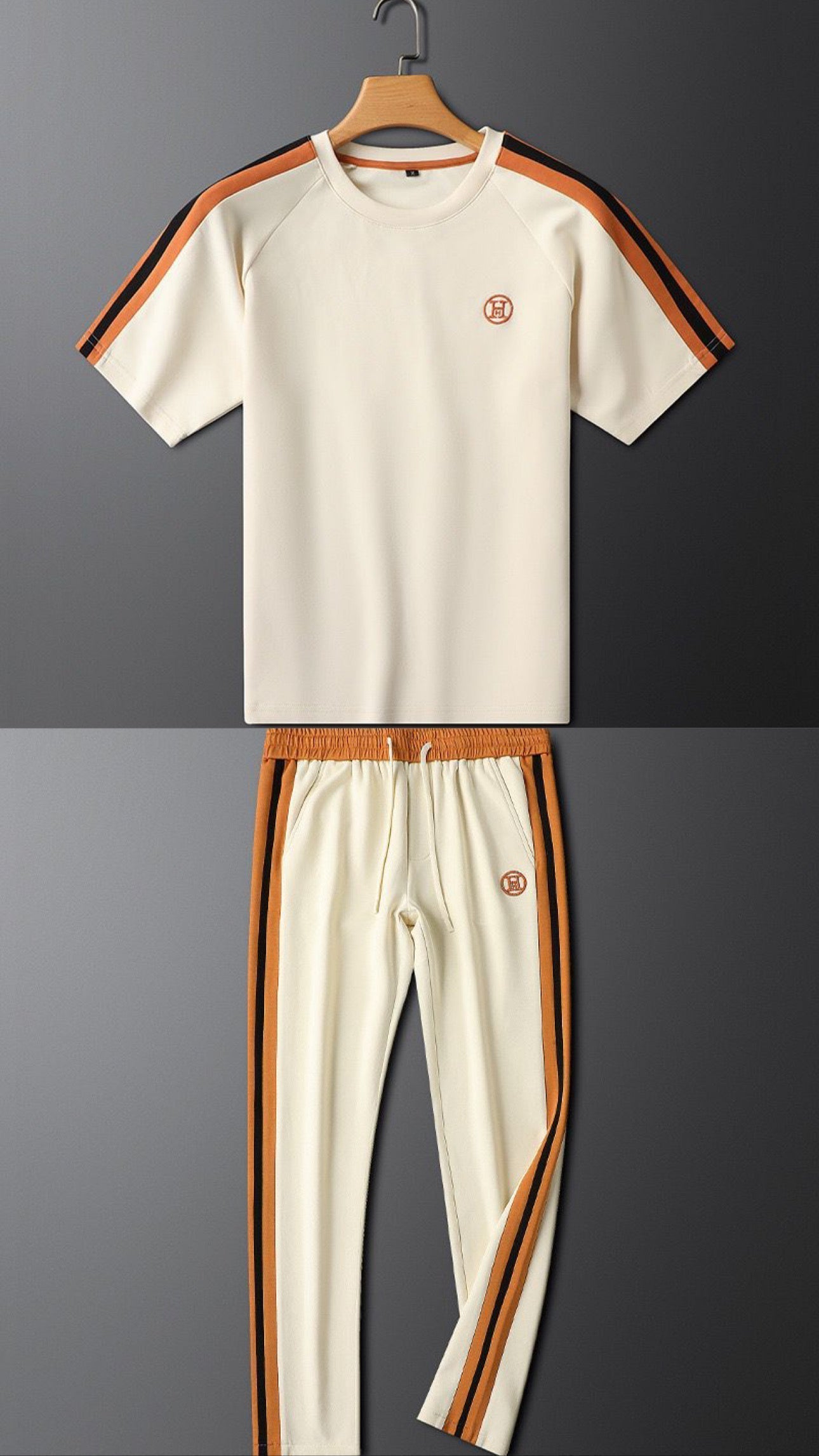 Hermes Stil Komfort Freizeitanzug - Luxuriöses Kapuzenpullover & Jogginghose Set