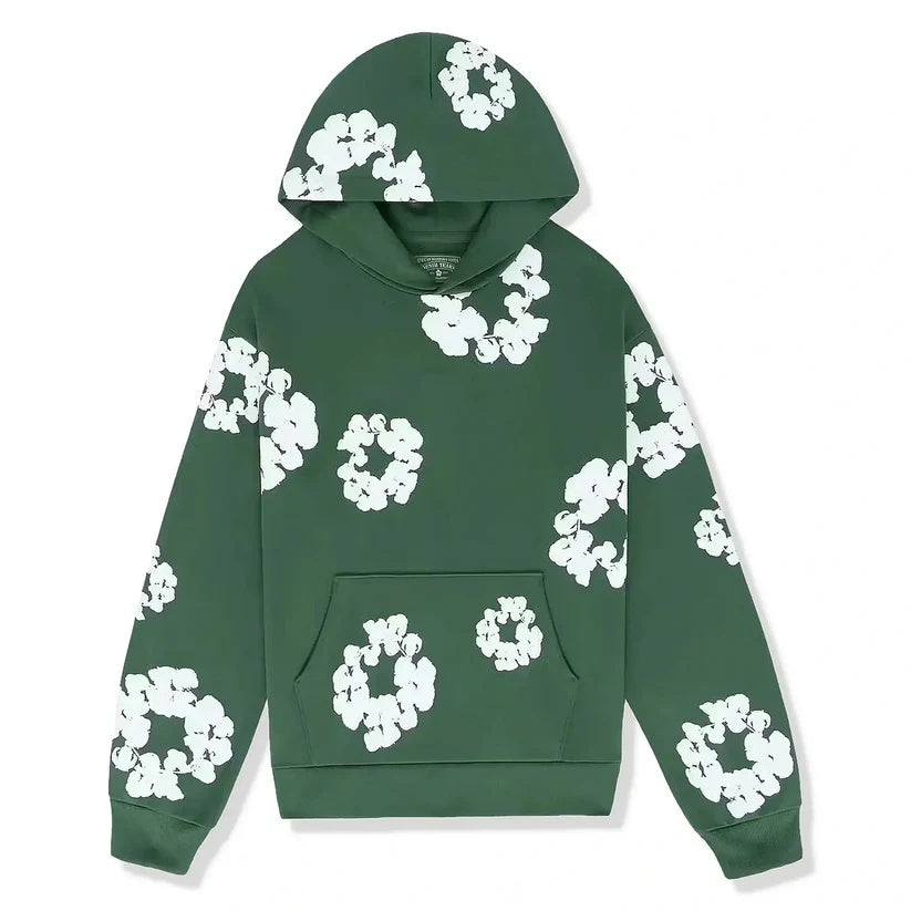 Trendiger 'Flower' Unisex Fleece-Trainingsanzug: Hoodie & Jogginghose Set