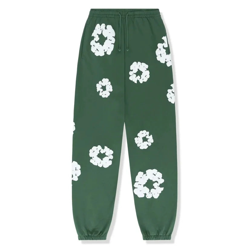 Trendiger 'Flower' Unisex Fleece-Trainingsanzug: Hoodie & Jogginghose Set