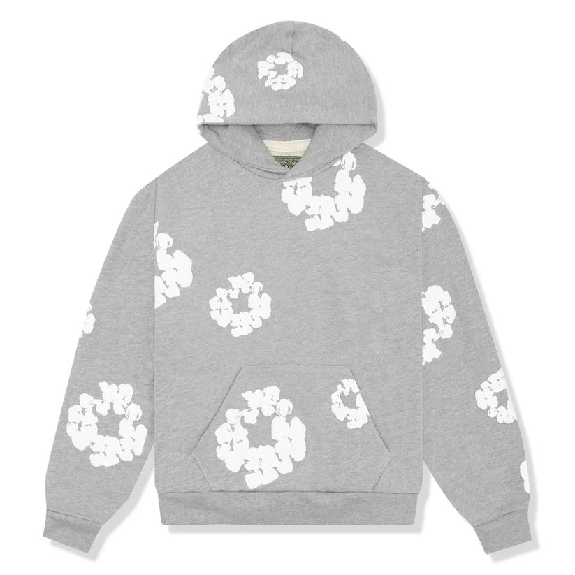 Trendiger 'Flower' Unisex Fleece-Trainingsanzug: Hoodie & Jogginghose Set