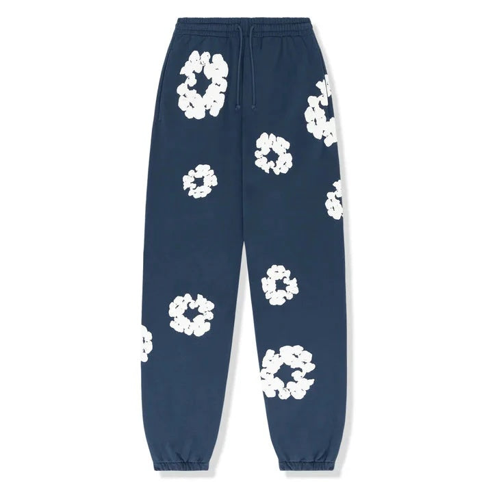 Trendiger 'Flower' Unisex Fleece-Trainingsanzug: Hoodie & Jogginghose Set
