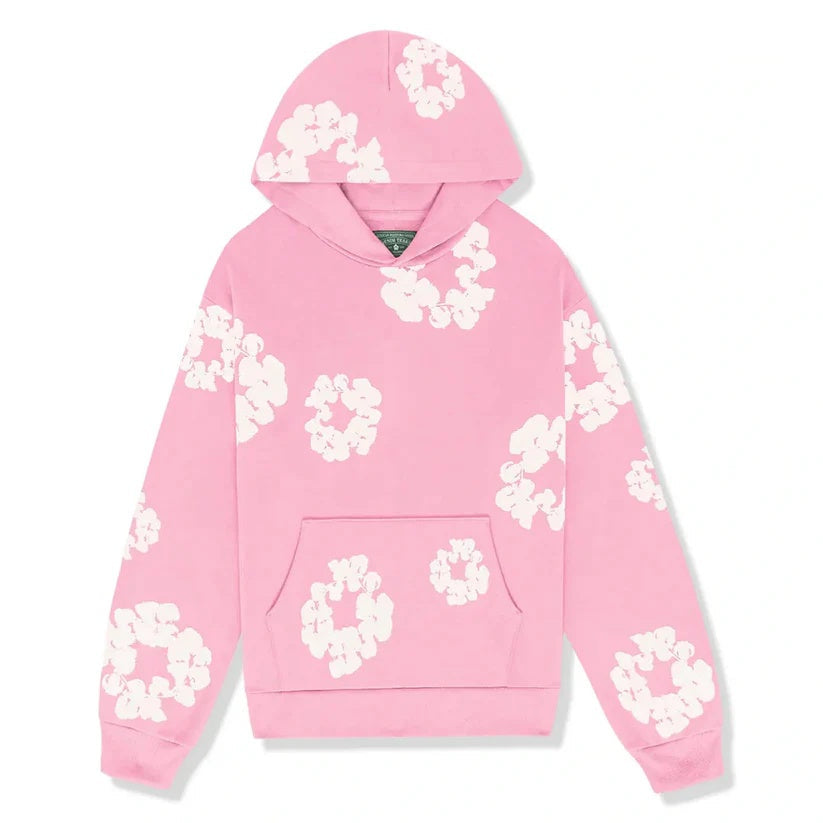 Trendiger 'Flower' Unisex Fleece-Trainingsanzug: Hoodie & Jogginghose Set