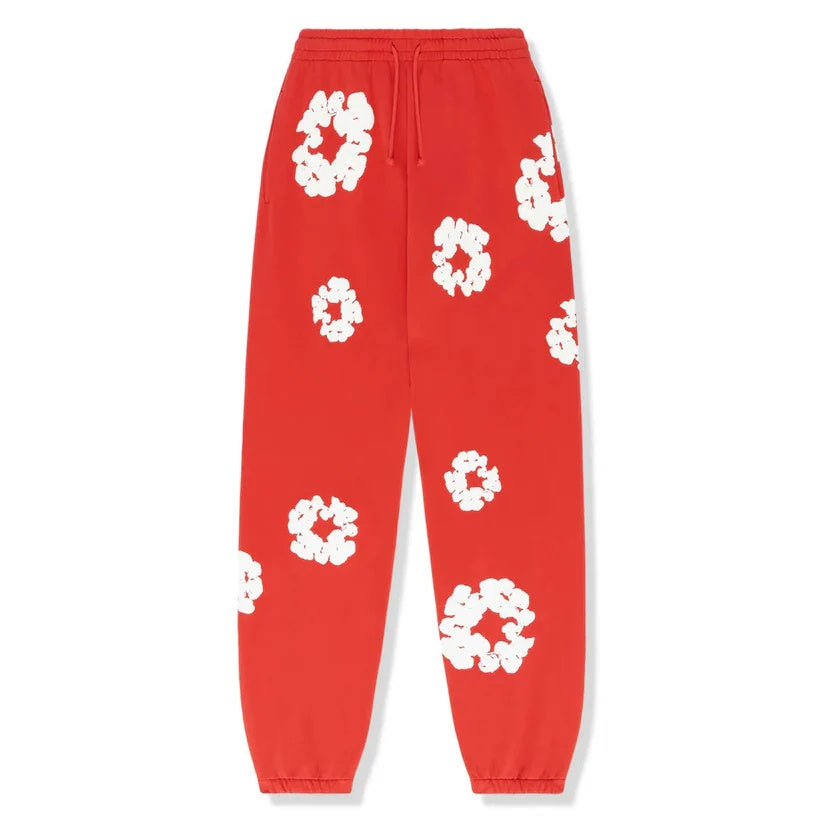 Trendiger 'Flower' Unisex Fleece-Trainingsanzug: Hoodie & Jogginghose Set