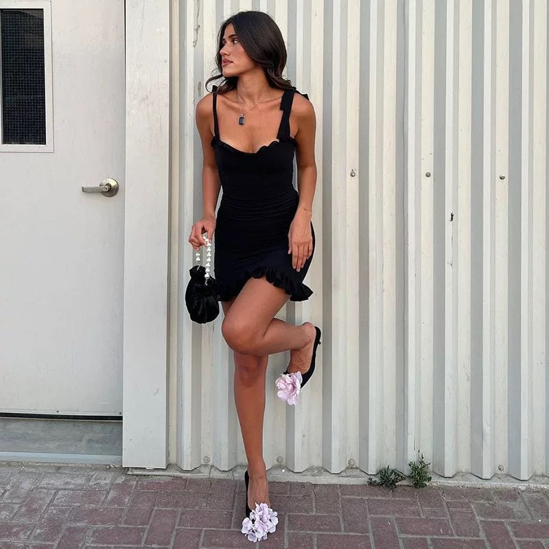 Cris Rosé Mini Kleid