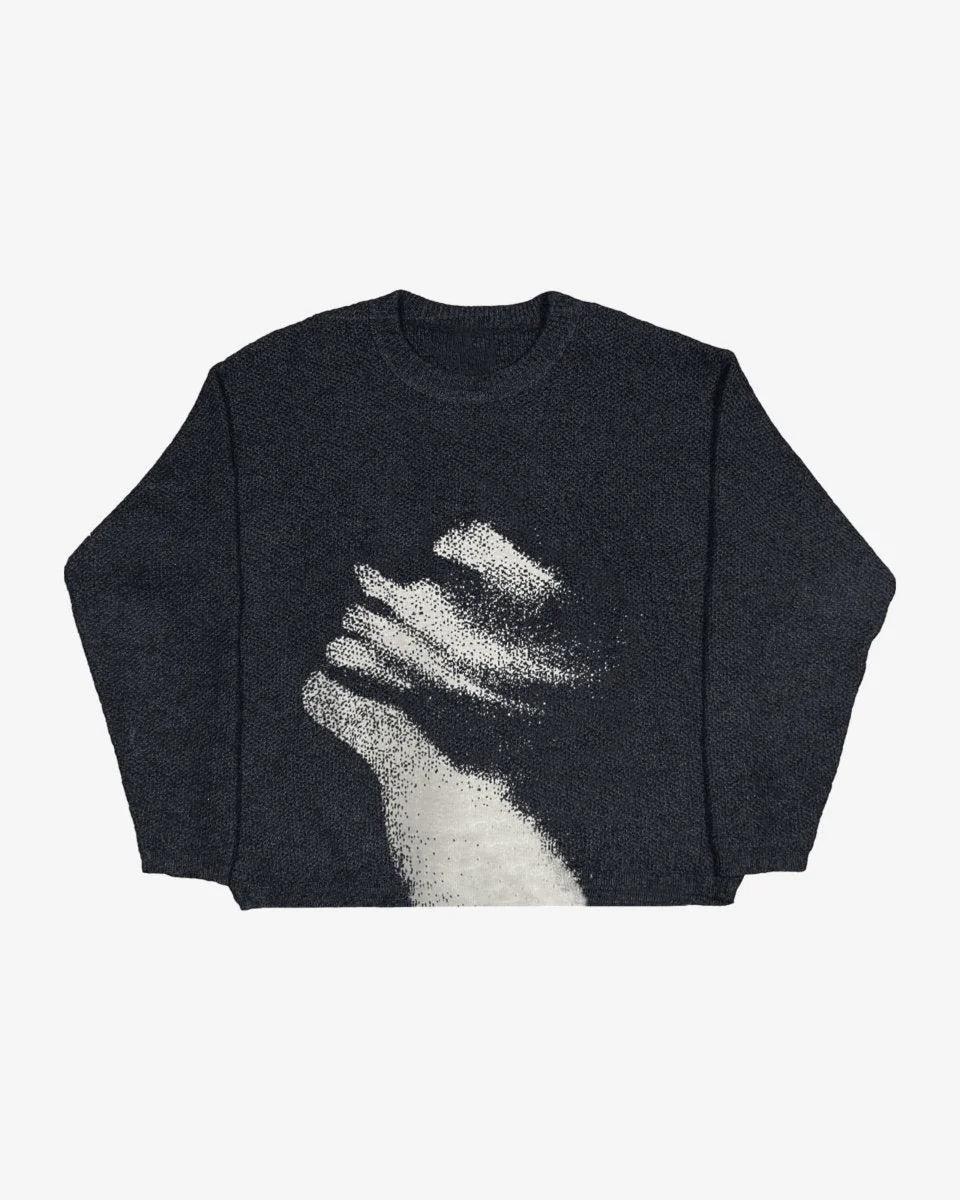 Veyl Atelier Pixel Art Oversized Strickpullover – Unisex Cozy Statement Streetwear