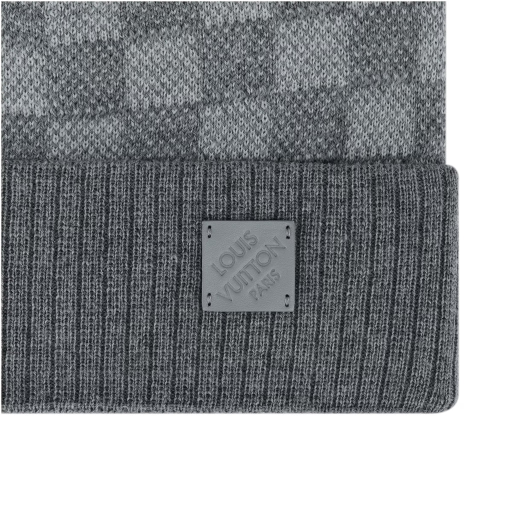 Stylische LV Logo Beanie Grau: Warme Unisex Wintermütze für Erwachsene