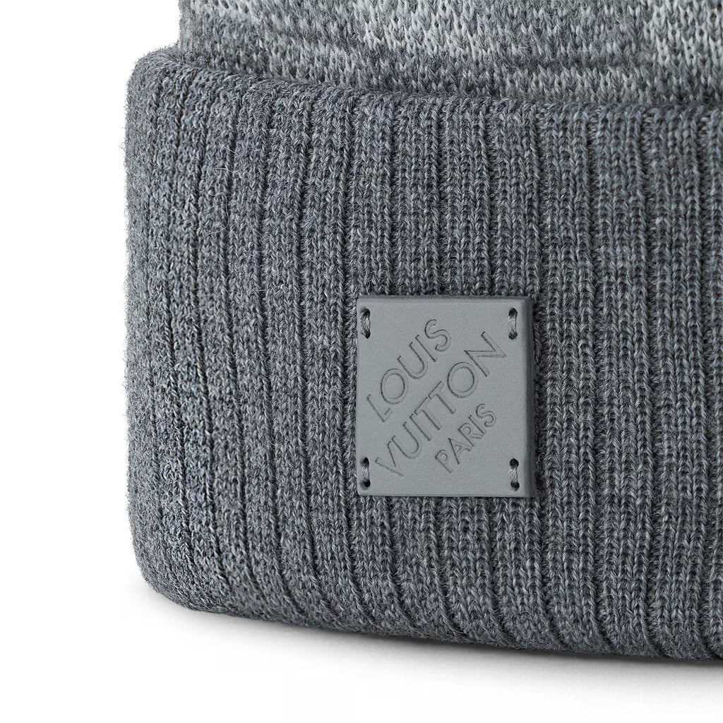 Stylische LV Logo Beanie Grau: Warme Unisex Wintermütze für Erwachsene