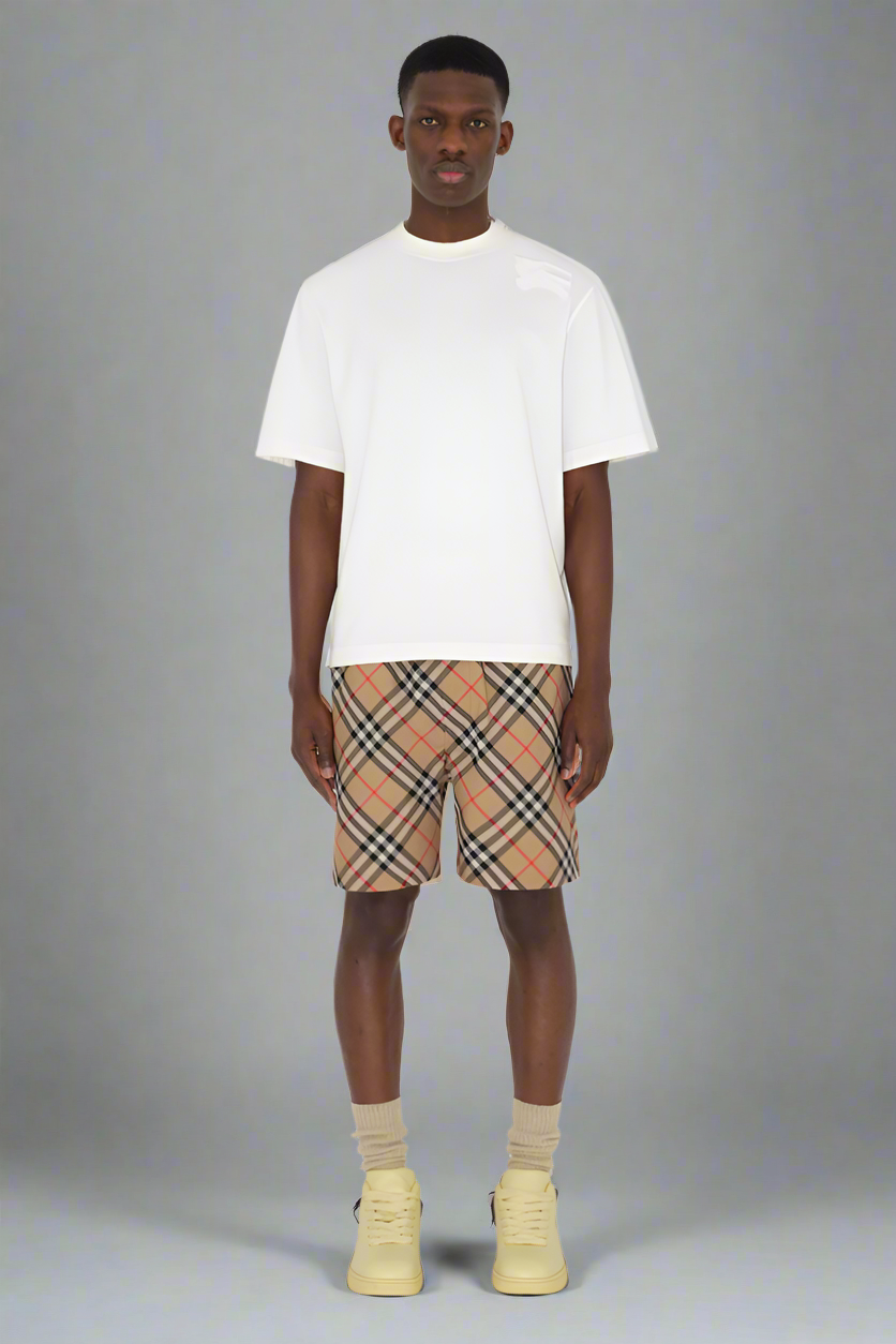 Modische Check-Shorts