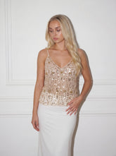 Léa embellished Top creme