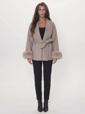 Bella Léa wool coat weiß