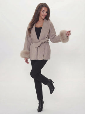 Bella Léa wool coat weiß