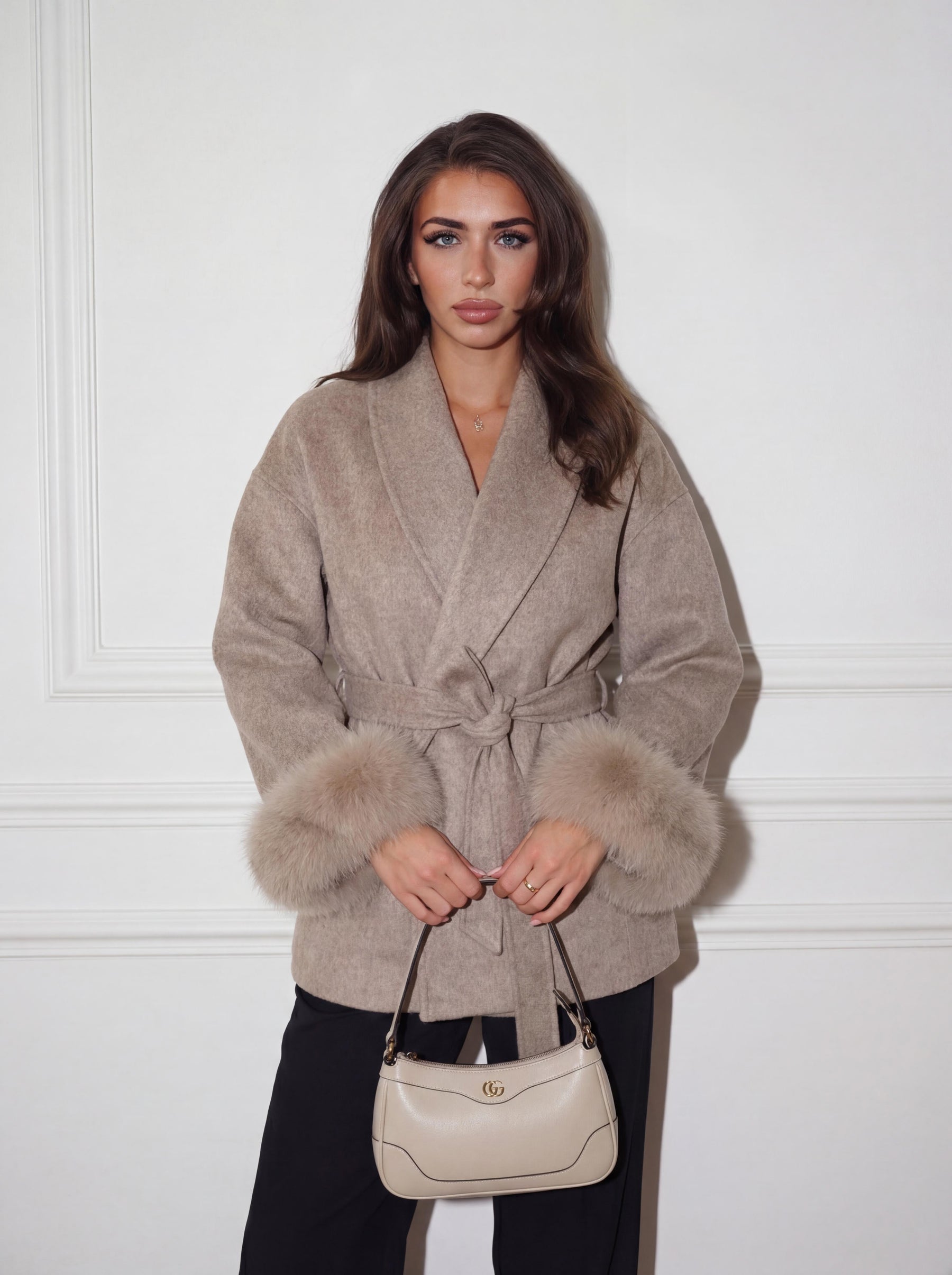 Bella Léa wool coat weiß