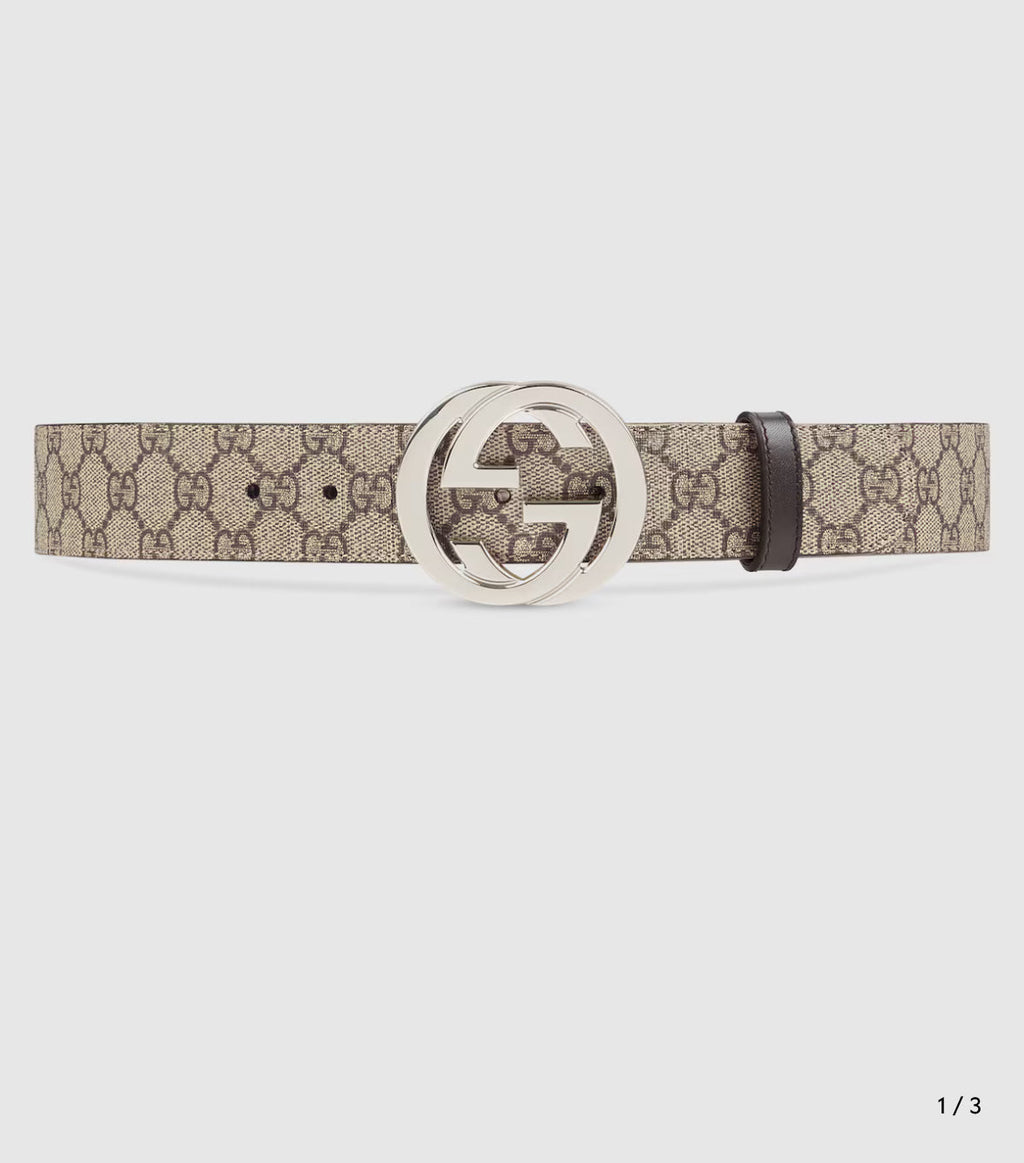 Eleganter Mode-Gürtel mit G-Schnalle und passendem Portemonnaie