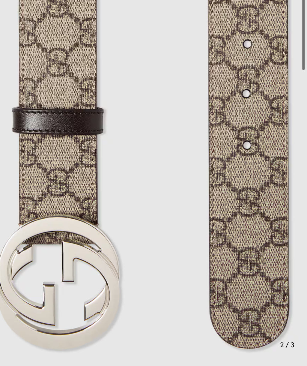 Eleganter Mode-Gürtel mit G-Schnalle und passendem Portemonnaie