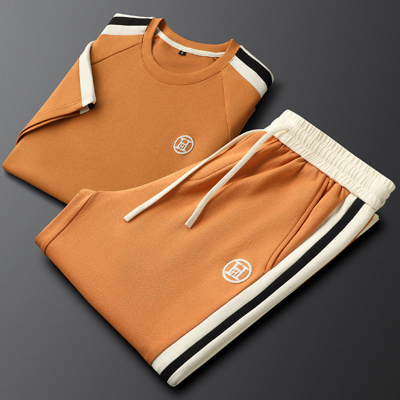 Hermes Stil Komfort Freizeitanzug - Luxuriöses Kapuzenpullover & Jogginghose Set