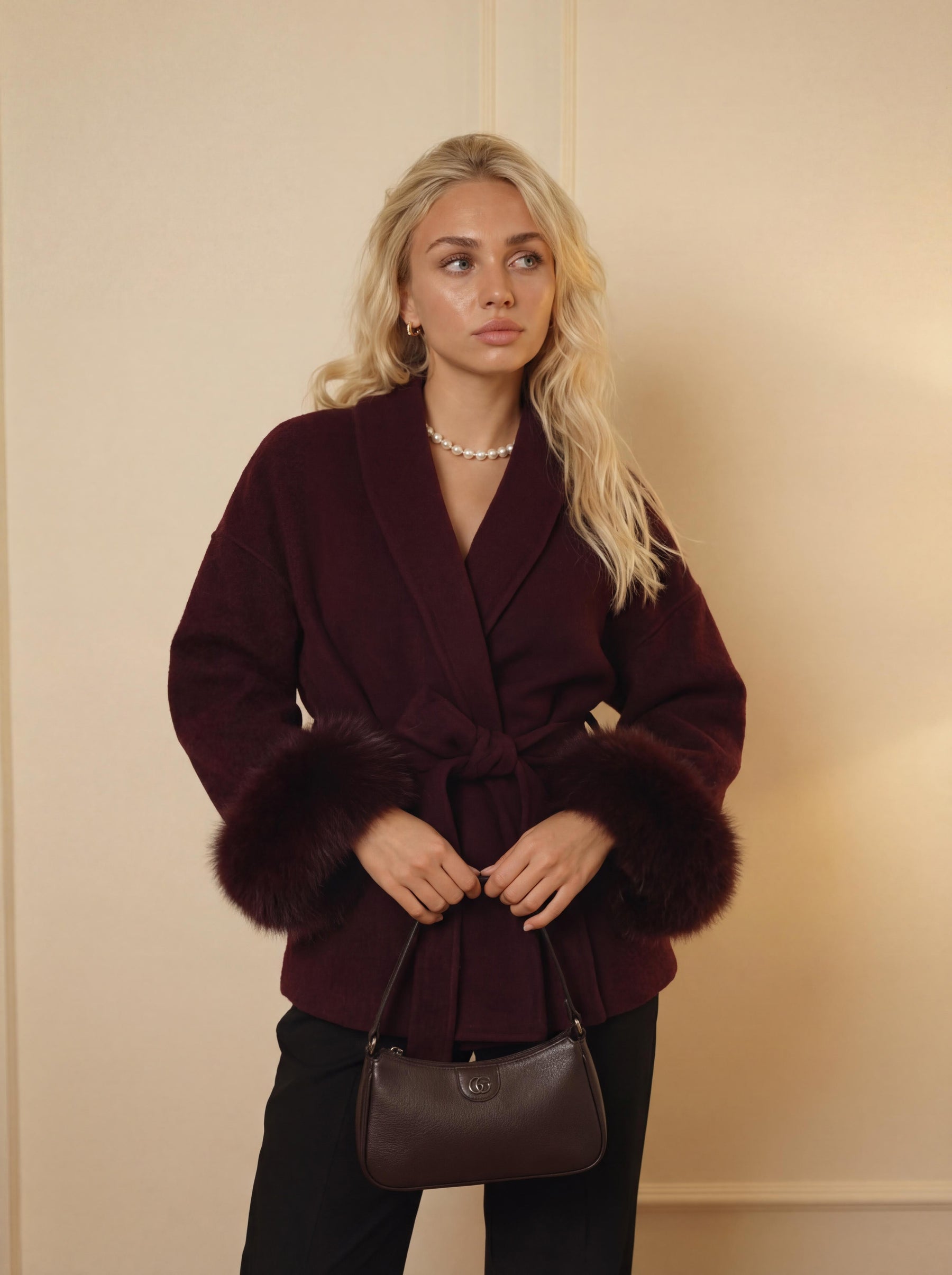 Bella Léa wool coat weiß