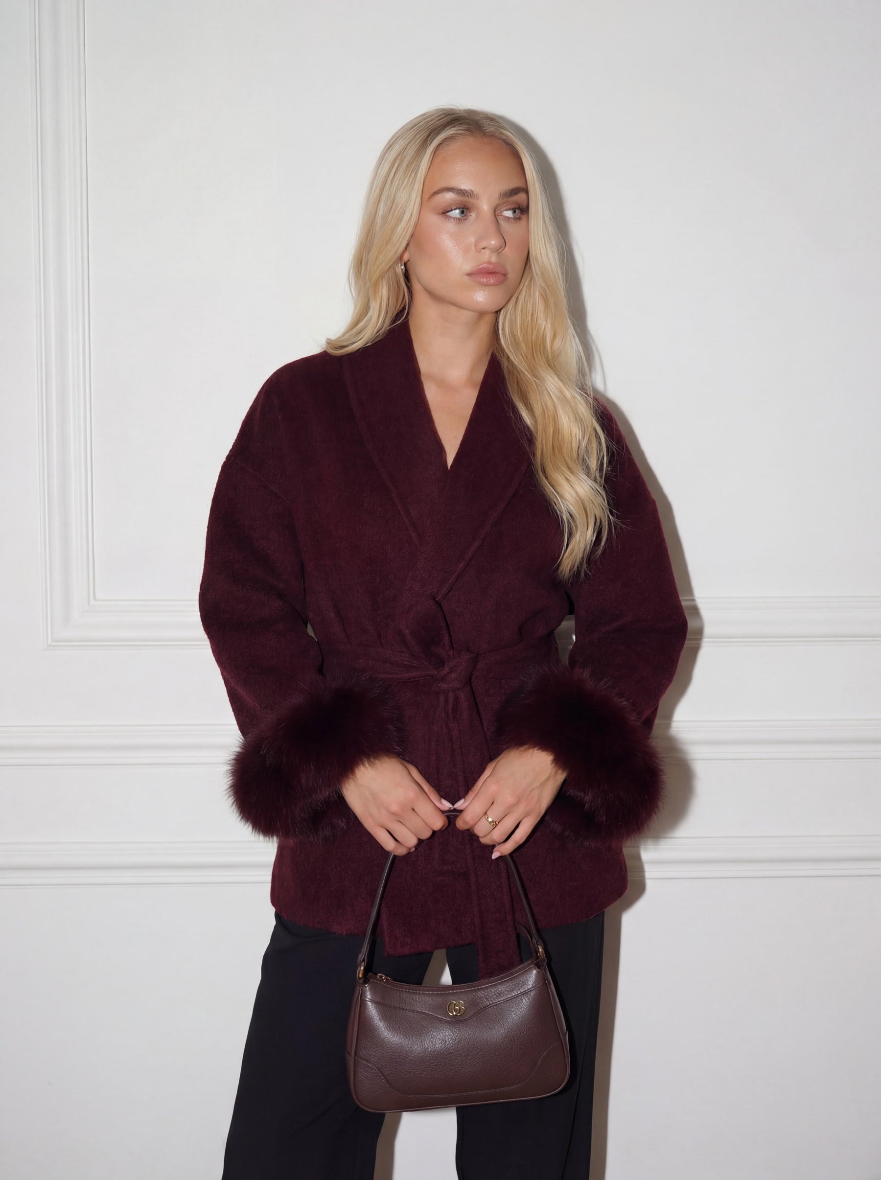 Bella Léa wool coat weiß