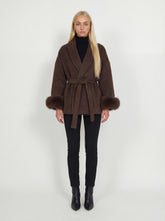 Bella Léa wool coat braun